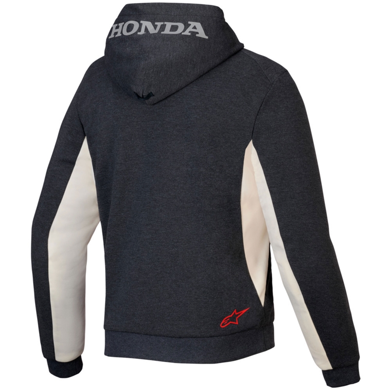 Спортен суичър Alpinestars Chrome V3 Hoodie, Honda Collection, тъмносив-кремав-червен