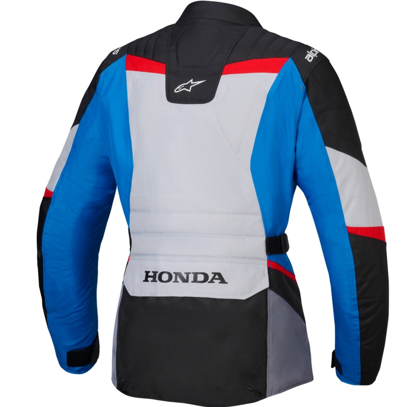 Дамско мотоциклетно яке Alpinestars Stella ST-1, водоустойчиво, колекция Honda, сиво-синьо-черно-червено