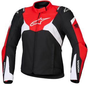 Дамско мотоциклетно яке Alpinestars Stella T-Jaws V4, водоустойчиво, Honda Collection, черно-червено-бяло