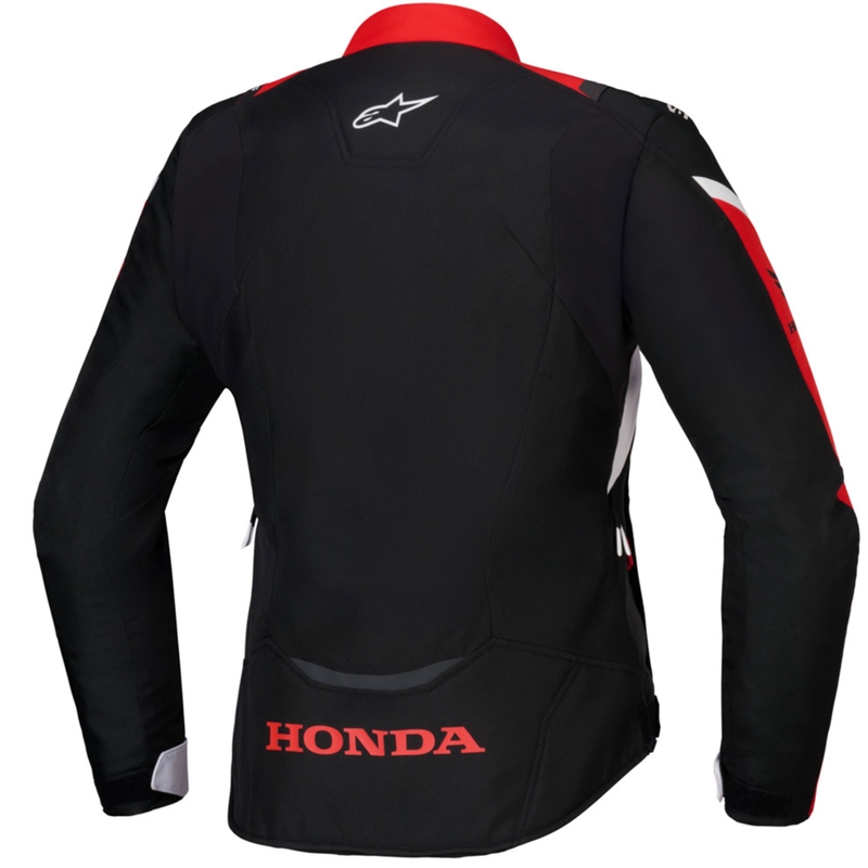 Дамско мотоциклетно яке Alpinestars Stella T-Jaws V4, водоустойчиво, Honda Collection, черно-червено-бяло