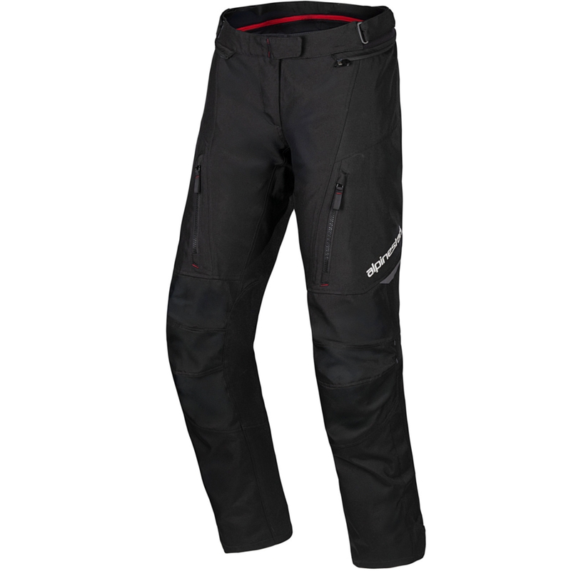 Водоустойчиви мотоциклетни панталони Alpinestars ST-1 от колекция Honda, черно-червени