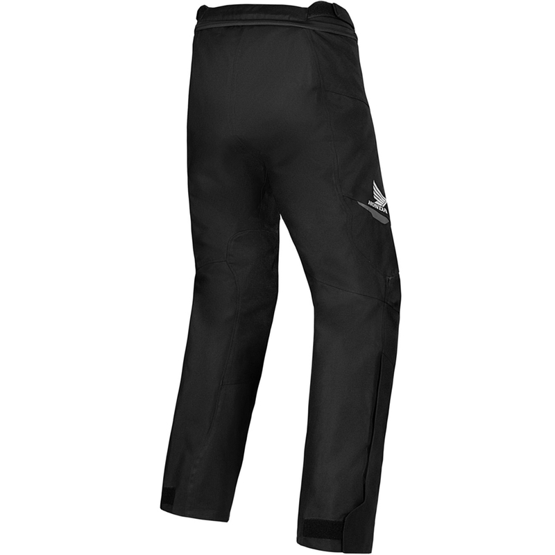Водоустойчиви мотоциклетни панталони Alpinestars ST-1 от колекция Honda, черно-червени