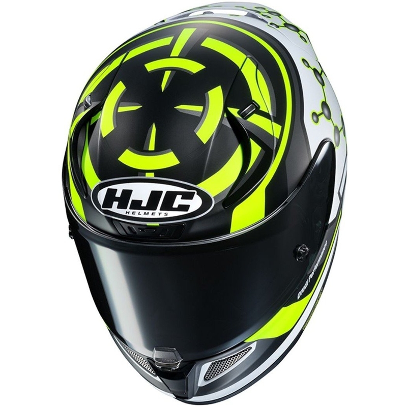 Integrální přilba na motorku HJC RPHA 11 Iannone 29 Replica MC4HSF černo-bílo-fluo žlutá