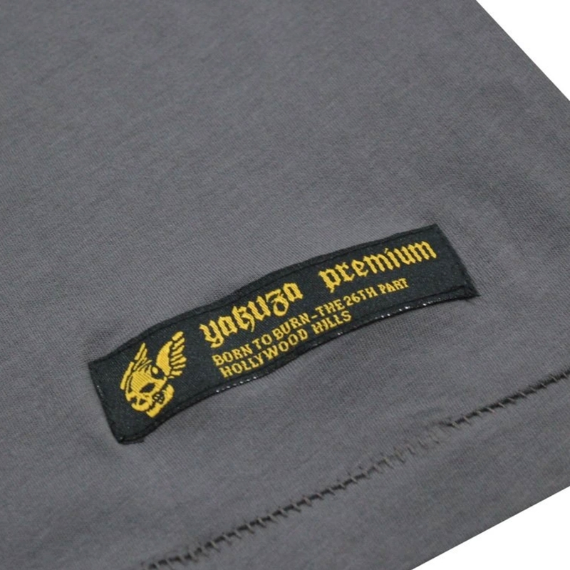 Тениска Yakuza Premium Born To Burn Flying Riots Los Angeles, тъмносива