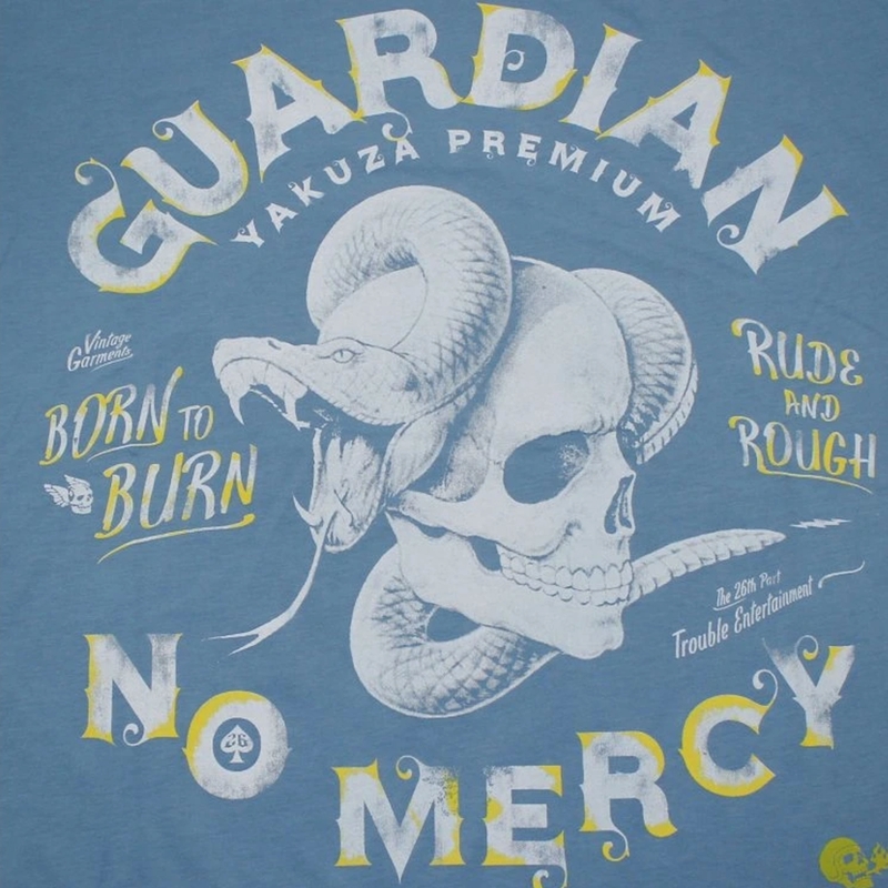 Тениска Yakuza Premium Guardian No Mercy, синя
