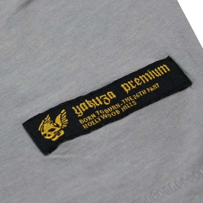 Тениска Yakuza Premium Rude and Rough - сива, Лос Анджелис