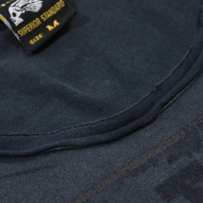 Тениска Yakuza Premium Rude and Rough Born to Burn - синя в Лос Анджелис