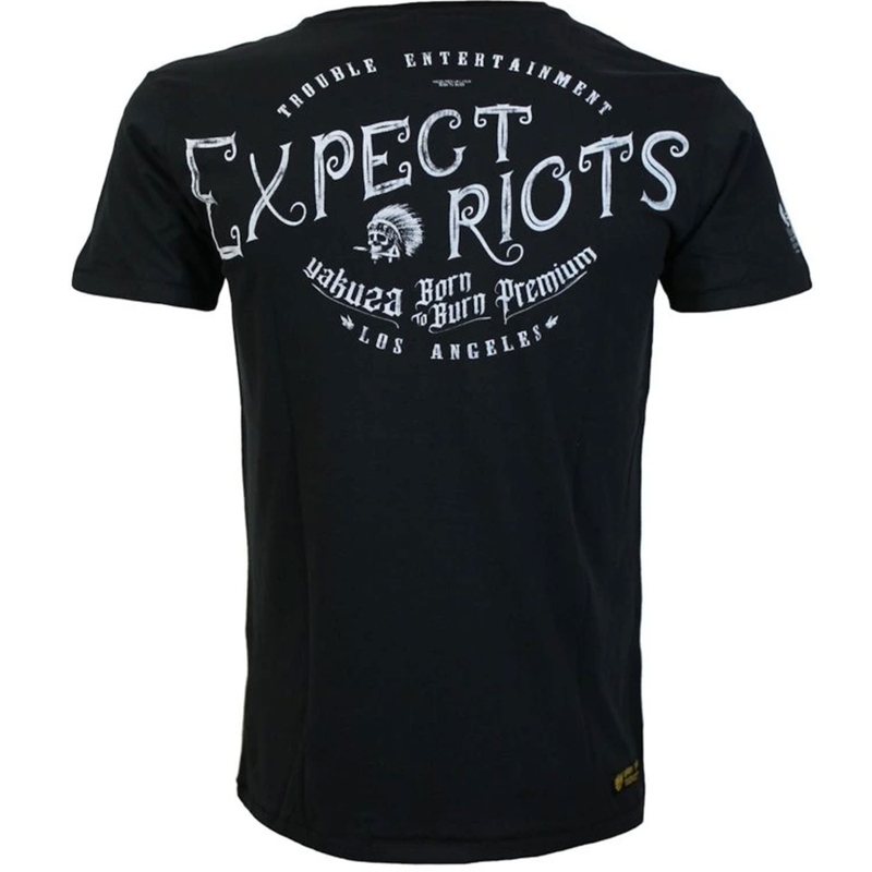 Тениска Yakuza Premium Expect Riots - черна, Лос Анджелис