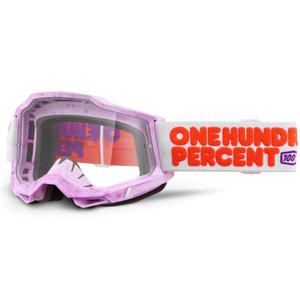 100% Accuri 2 Hundreds мотокрос очила с прозрачен плексиглас