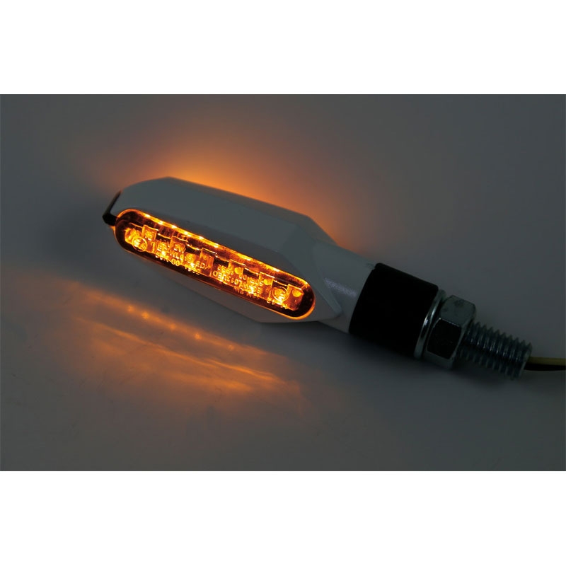 Highsider Smart Multiface LED мигачи за мотоциклет, бели