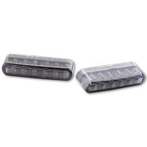 Мигачи за мотоциклет Highsider Smart Shorty LED опушено сиви