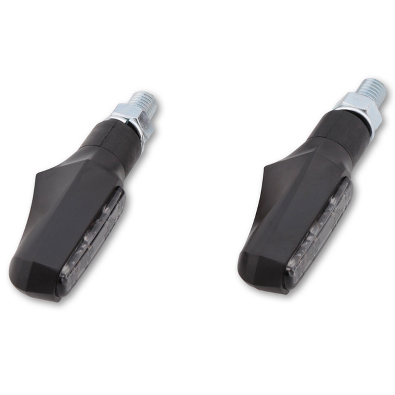 Мигачи за мотоциклет Highsider Smart Shorty Fin черни