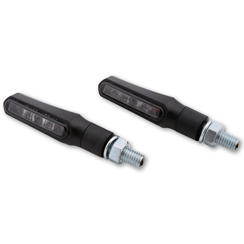 Мигачи за мотоциклет Highsider Smart Shorty Fin черни