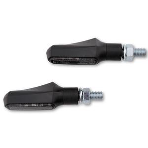 Мигачи за мотоциклет Highsider Smart Shorty Fin 2в1 черни