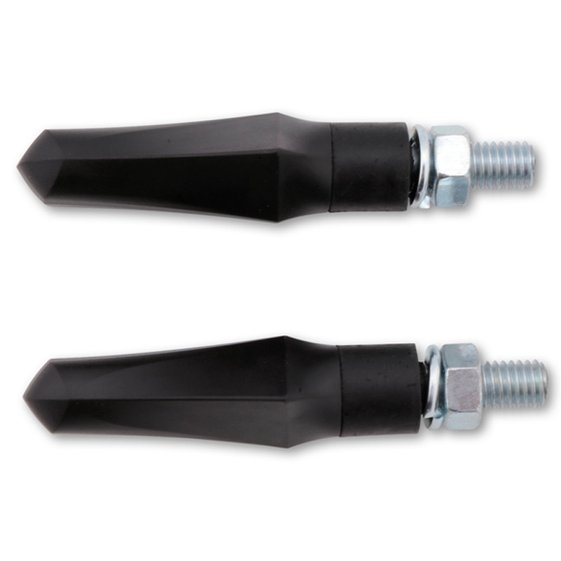 Мигачи за мотоциклет Highsider Smart Shorty Fin 2в1 черни