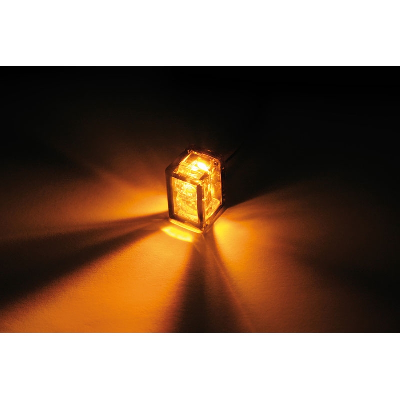 Мигачи за мотоциклет Highsider Smart Micro Cube-V LED опушено сиви