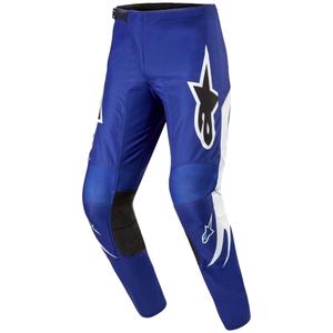 Панталони за мотокрос Alpinestars Fluid Lucent синьо-бяло-черно