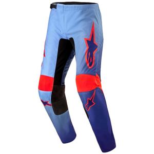 Alpinestars Fluid Lucent панталони за мотокрос Blue-Light Blue-Orange