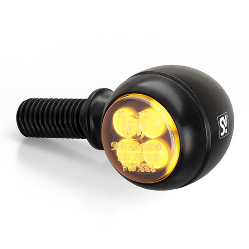 Мигачи за мотоциклет Highsider Smart Circula-S LED 2в1 черни