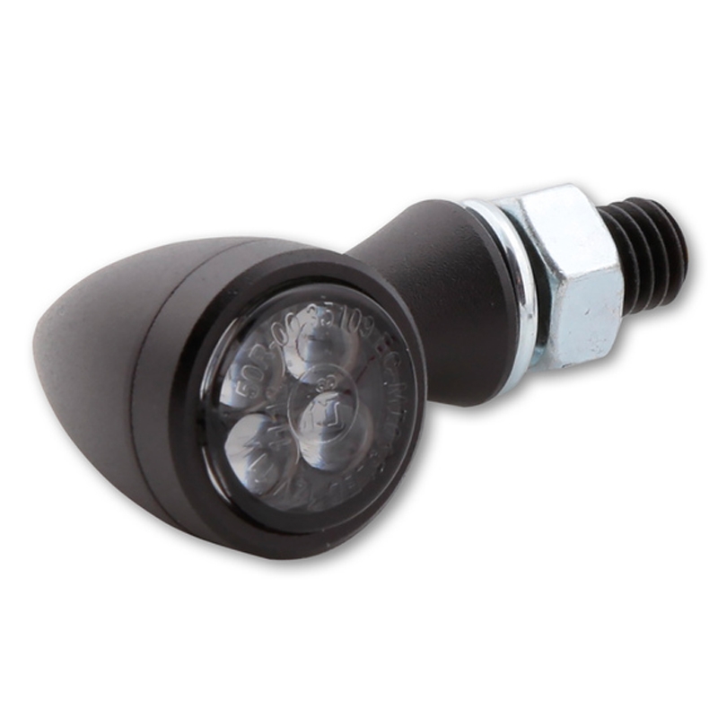 Мигачи за мотоциклет Highsider Smart Sixteen Bullet LED опушено сиви