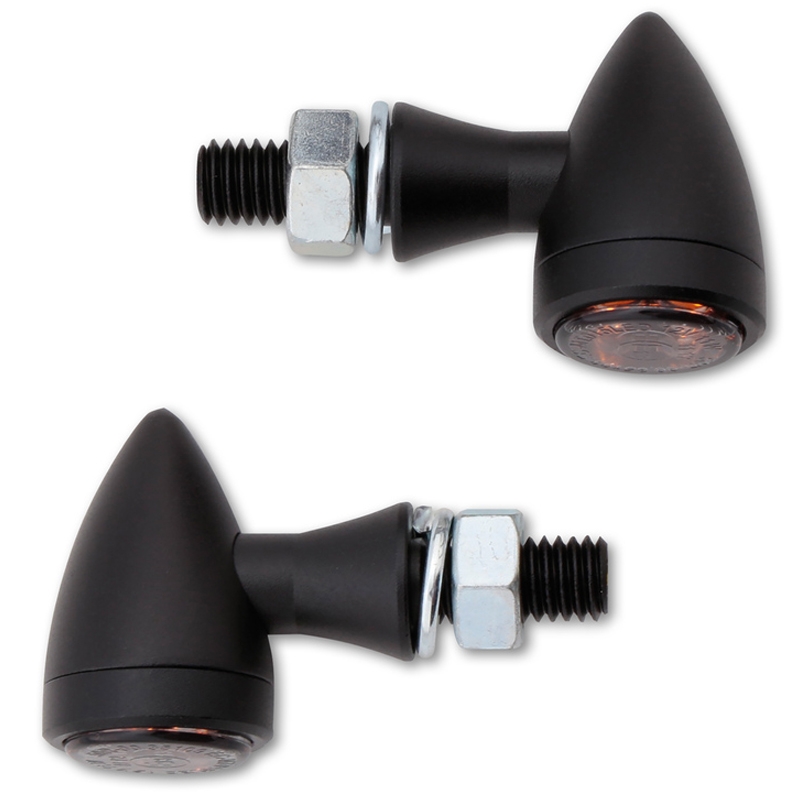 Мигачи за мотоциклет Highsider Smart Sixteen Bullet LED опушено сиви