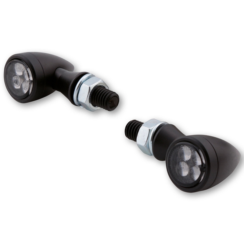 Мигачи за мотоциклет Highsider Smart Sixteen Bullet LED опушено сиви