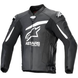 Alpinestars GP plus R 4 Airflow черно и бяло кожено яке за мотоциклет