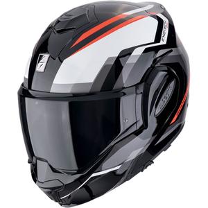 Сгъваема мотоциклетна каска Scorpion EXO-TECH EVO FURIO черно-червена
