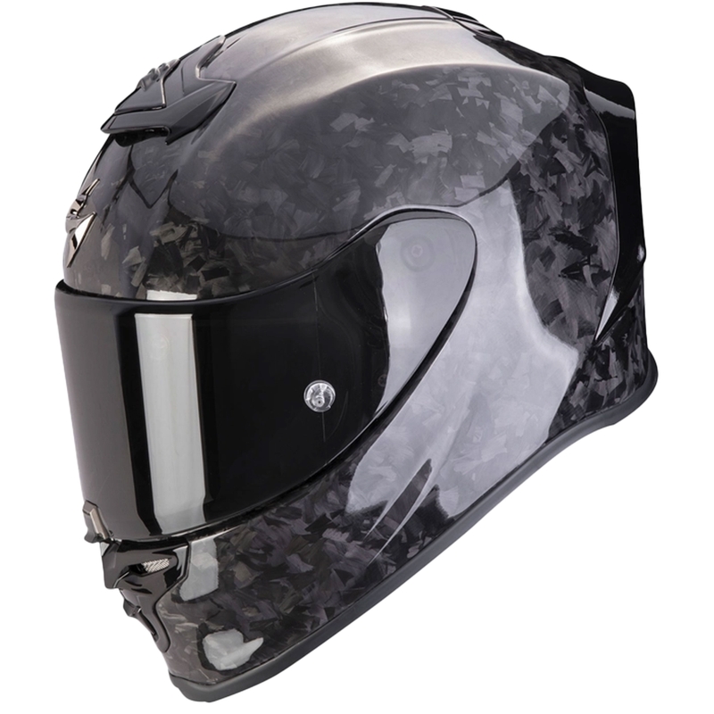 Мотоциклетна каска Scorpion EXO-R1 EVO Carbon Air Onyx, пълна с лице, черна