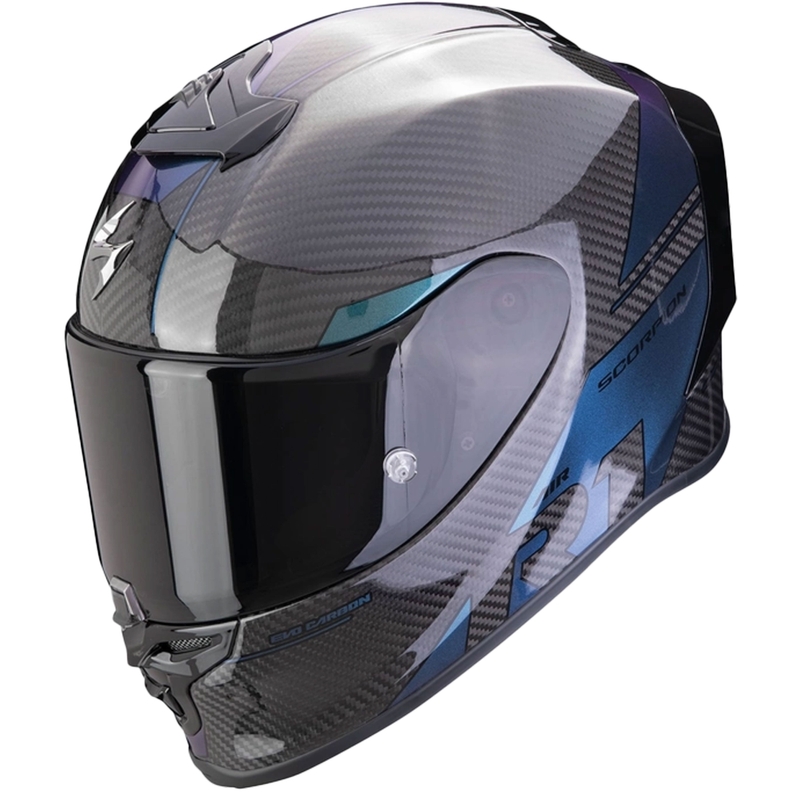 Интегрална мотоциклетна каска Scorpion EXO-R1 EVO Carbon Air Rally black chameleon разпродажба