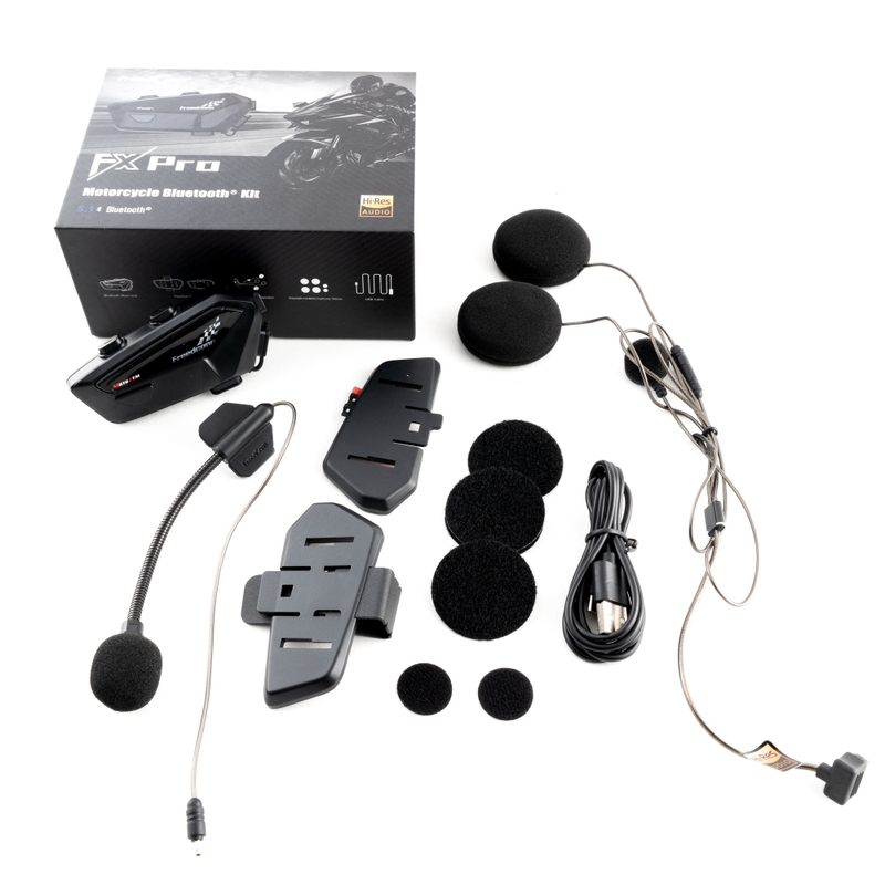 Bluetooth интерком FreedConn FX PRO Mesh MotoZem черен
