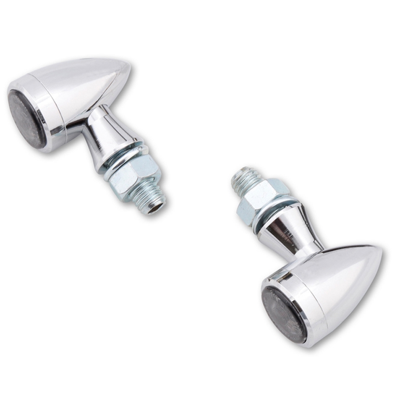 Мигачи за мотоциклет Highsider Smart Sixteen Bullet LED 3в1 хромирани