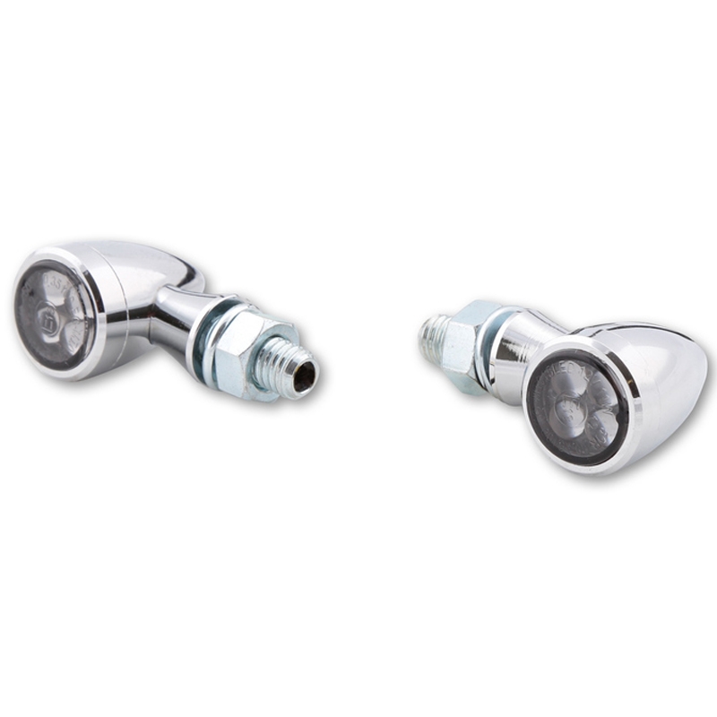 Мигачи за мотоциклет Highsider Smart Sixteen Bullet LED 3в1 хромирани