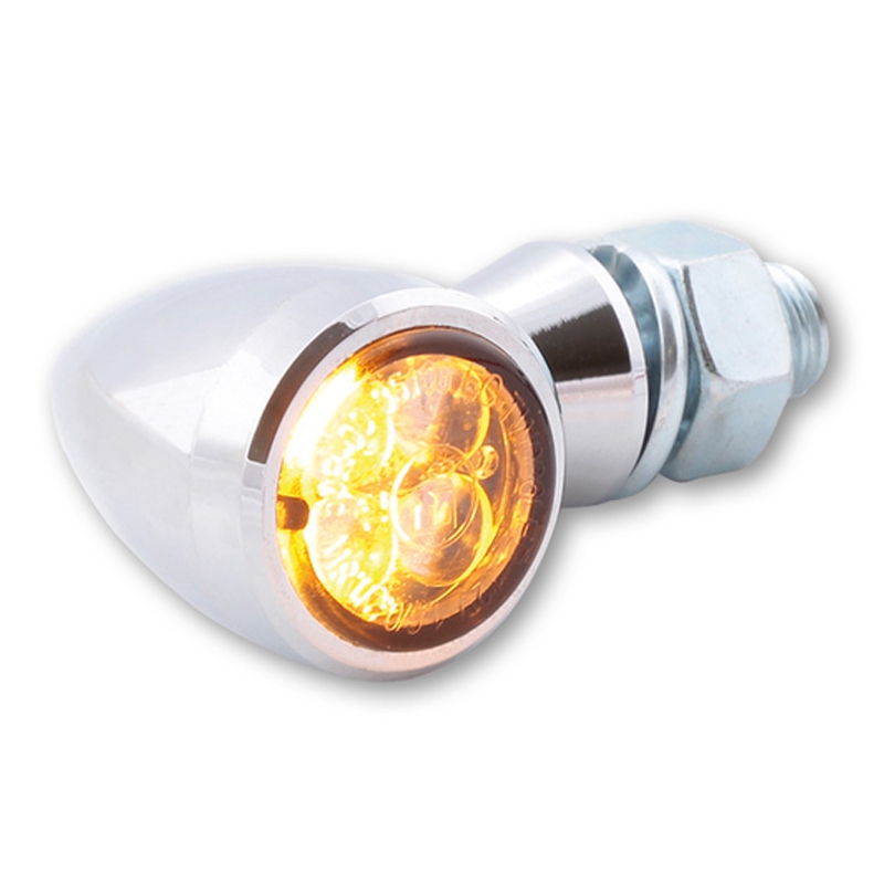 Мигачи за мотоциклет Highsider Smart Sixteen Bullet LED 3в1 хромирани
