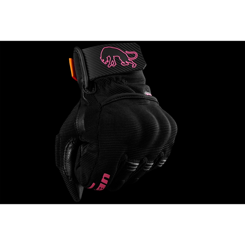 Дамски мотоциклетни ръкавици Furygan Jet Lady D3O® Evo, черно-розови