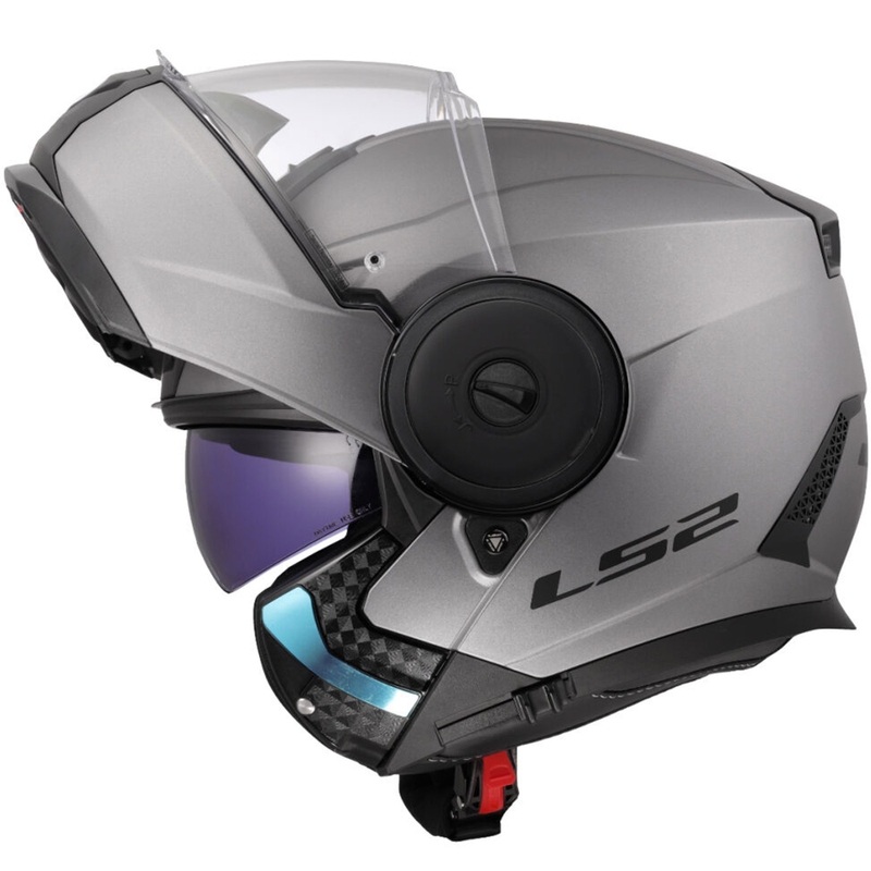 Мотоциклетна каска с отваряне LS2 FF902 Scope II, плътен матов титан