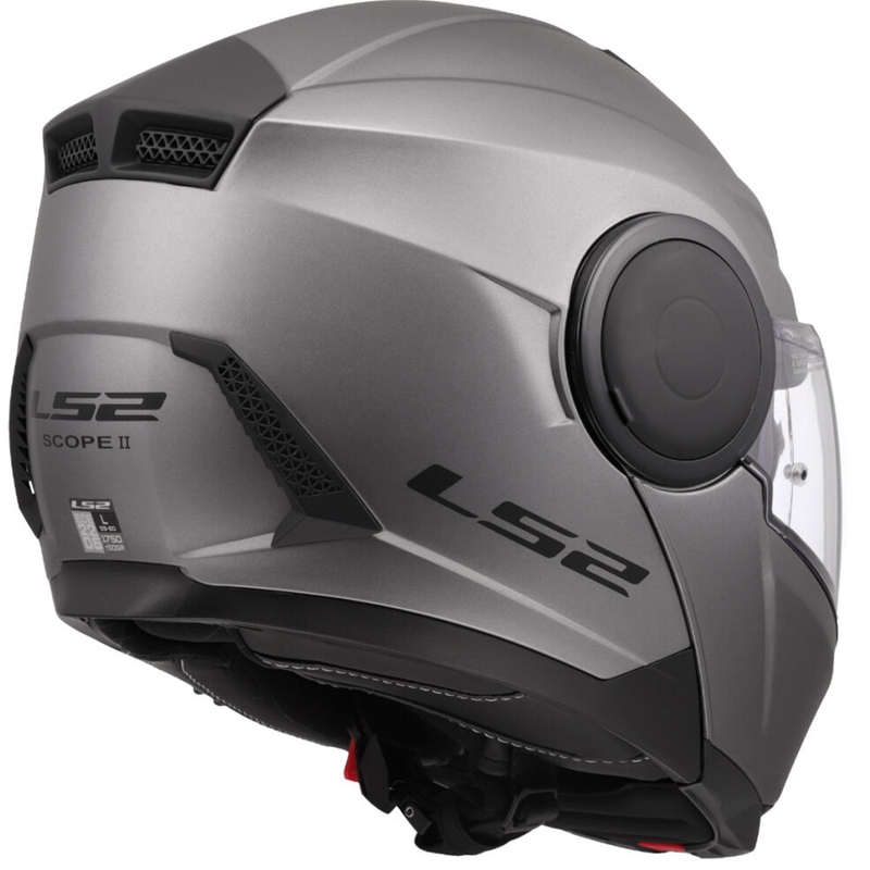 Мотоциклетна каска с отваряне LS2 FF902 Scope II, плътен матов титан