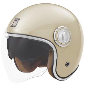 Отворена мотоциклетна каска NOX PREMIUM Heritage cream white