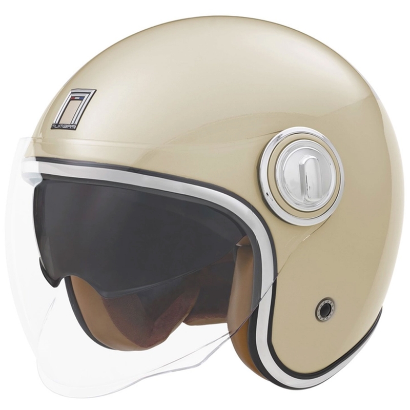 Отворена мотоциклетна каска NOX PREMIUM Heritage cream white