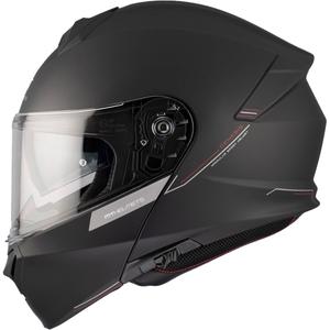 MT Genesis SV Solid A1 черна матова обръщаща се мотоциклетна каска
