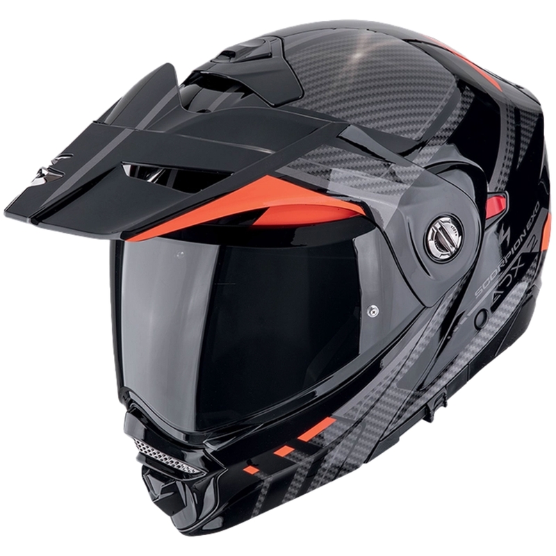 Scorpion ADX-2 LEWIS Мотоциклетна каска с отваряща се конструкция черно-червена