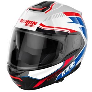 Каска за мотоциклет Nolan N100-6 Surveyor N-COM 24 бяло-синя