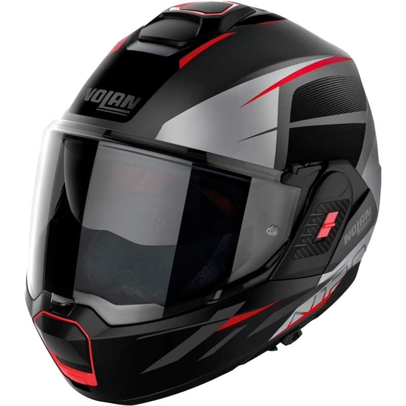 Nolan N120-1 Nightlife N-com 25 сива обръщаща се каска