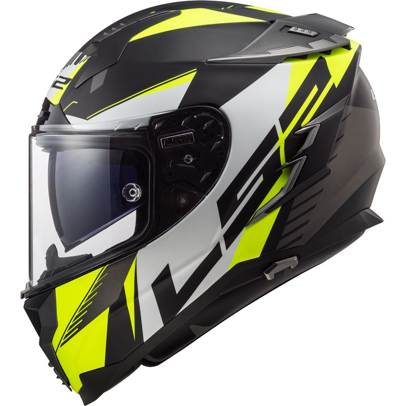Integrální přilba na motorku LS2 FF327 Challenger Squadron černo-fluo žlutá výprodej