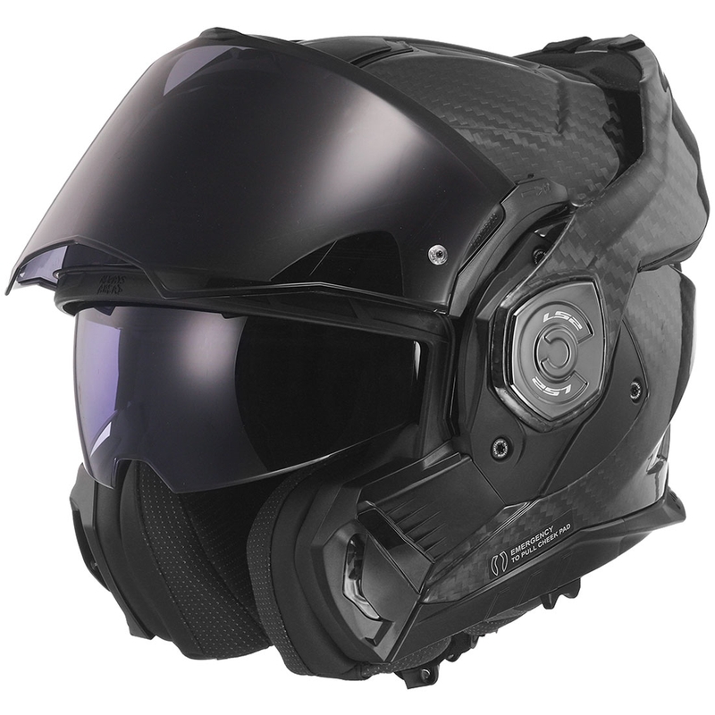 Мото каска с отваряне LS2 FF901 Advant X Solid Carbon black