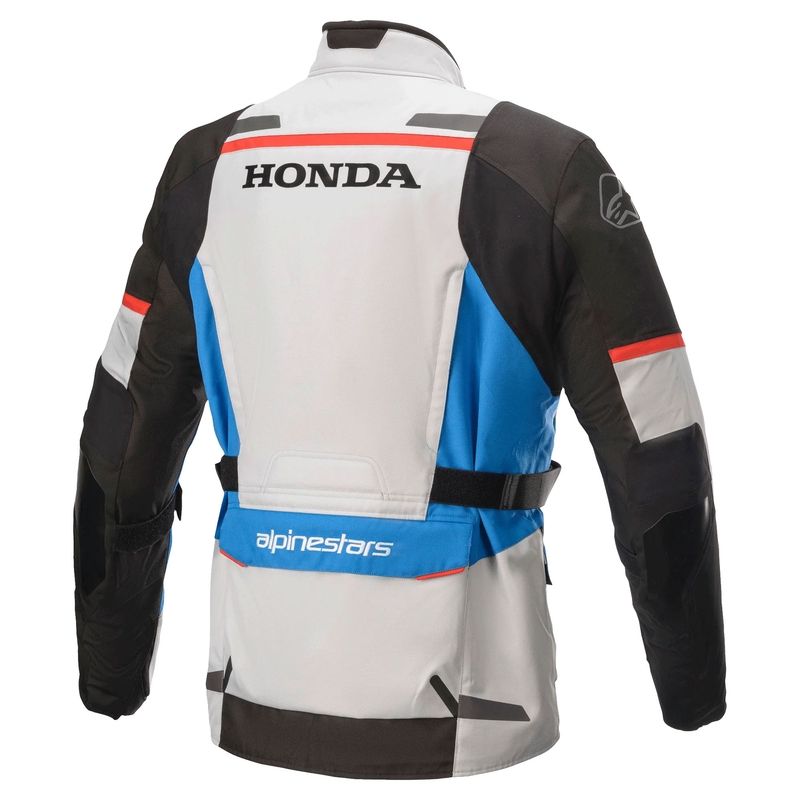 Мотоциклетно яке Alpinestar Andes Drystar Honda, сиво-черно-синьо-червено