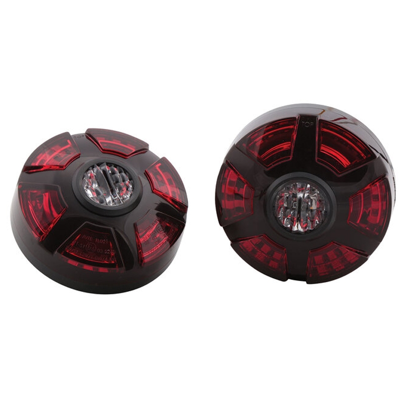 Highsider Smart ATV LED 3-в-1 задна светлина, червено-черна