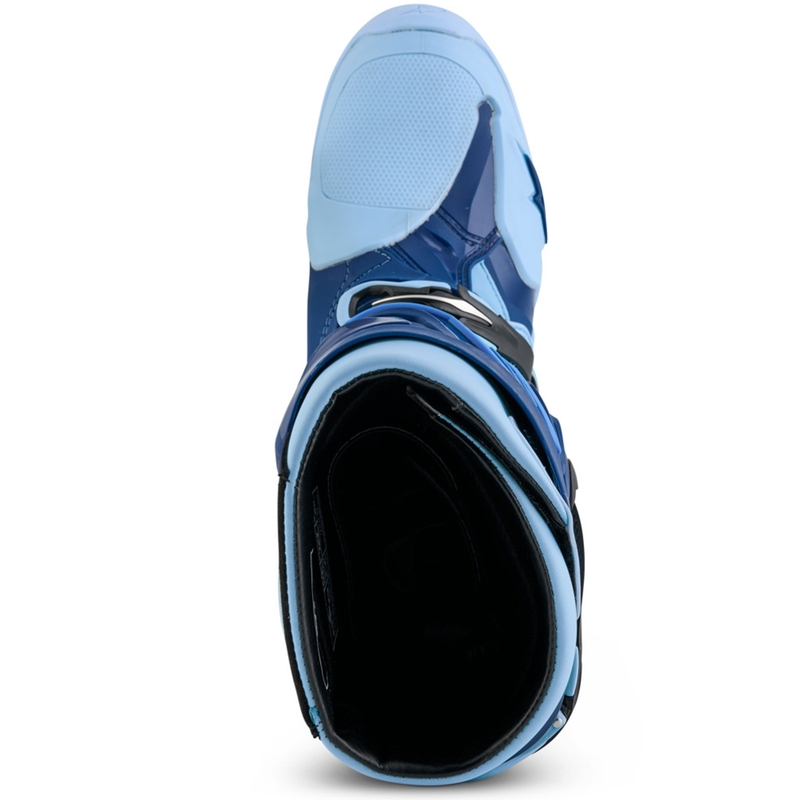 Мотоциклетни ботуши Alpinestars Tech 10 Limited Edition Steelers, синьо-светло сини