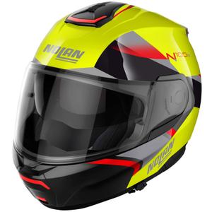 Мото каска Nolan N100-6 Paloma N-COM 27 с отваряща се леща, флуоресцентно жълта