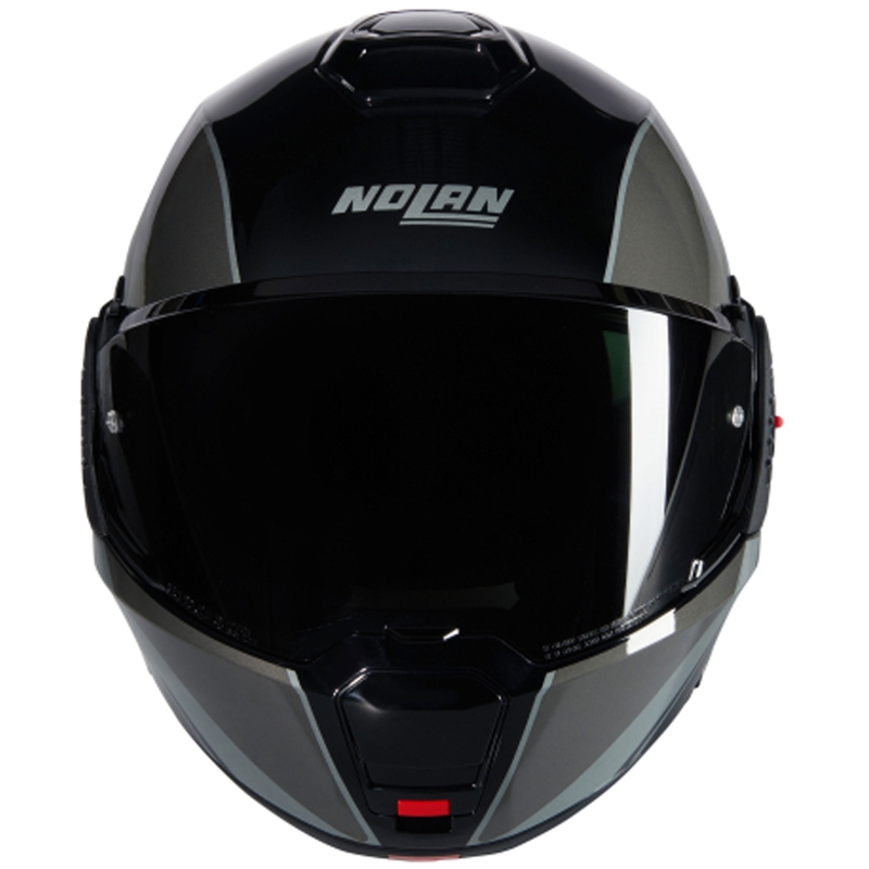 Мото каска Nolan N120-1 Verniciatura Speciale N-COM 341, с отваряща се врата, черно-сива